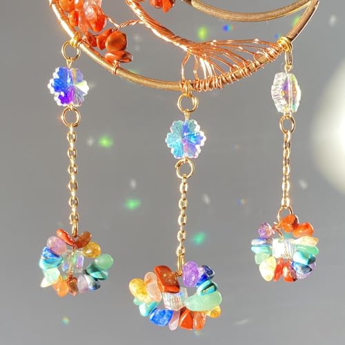 Atrapasoles de Luna de Cristal 7 Chakras - 50% OFF