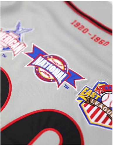 Big Boy Negro Leagues Baseball Museum NLBM S5 Conmemorativa Jersey de Béisbol para Adultos [Gris] miniatura 7
