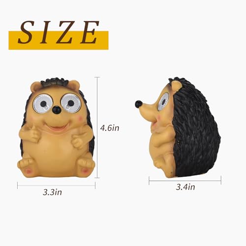 Fetiwilso FWUS-045 Garden Statues Hedgehog Figurines With Solar Led Lights, Unique Animal Statues Lights Housewarming Sculpture Gifts For Outdoor Decorations thumb #6