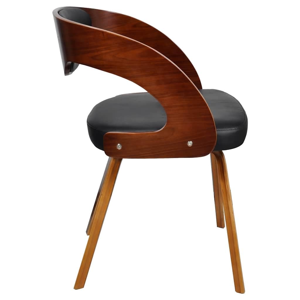 Chaises de salle à manger 2 unités cuir synthétique marron