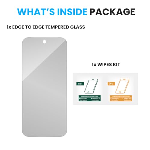 Image of FIRST MART Borderless Matte Tempered Glass for Google Pixel 10 & Pixel 10 Pro | Anti-Glare, Anti-Fingerprint, Full Adhesive, Smooth Touch, Case-Friendly | Pack of 1