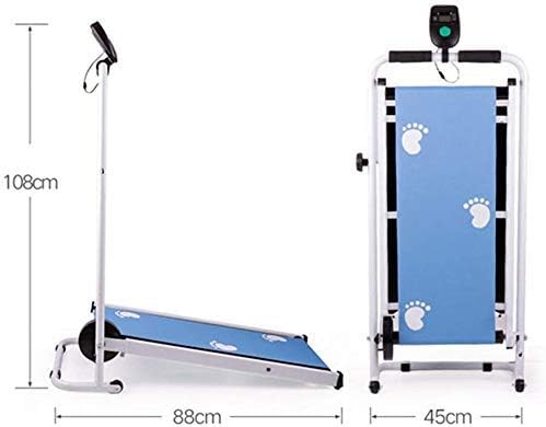 Caminadora Plegable Mini para Caminar y Trotar, Correa 79x29 cm con Display - Azul miniatura 2