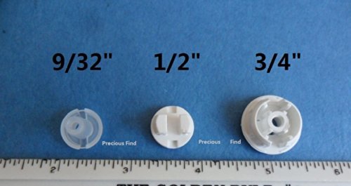 QTY 12 Horizontal Blinds Bottom Rail Ladder Cord Button Plug 1/2