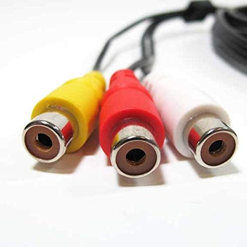 Miniatura 3 de Cable de extensión de audio y video de 3 RCA macho a 3 RCA hembra (6 pies)