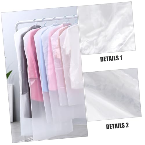 20pcs Clothes Bag Dry Cleaning Hanging Bags Storage for Travel Garment Covers Easy to Fold Compact4