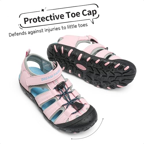 Image of DREAM PAIRS Boys Girls Closed-Toe Outdoor Summer Water Sport Sandals for Toddler /Little /Big Kid
