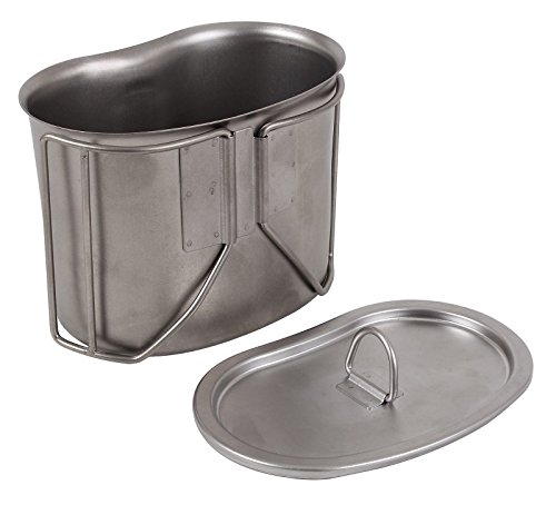 Vaso cantimplora militar Rothco de acero inoxidable con tapa metálica para camping