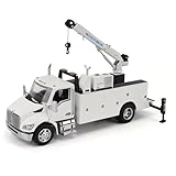 1:50 Scale Kenworth T380 Auto-Crane Titan85-Body HC14-Crane Work Truck with Miller EnPak (White) - Transport Series | 1:50 Scale Diecast Collectible Model 71212