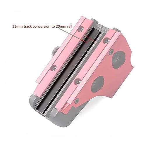 Paike 11mm Dovetail to 20mm Picatinny Low Pro Snap-in Rail Adaptor 9 Slot for Red Dot Reflex Holographic Sight - Image 4
