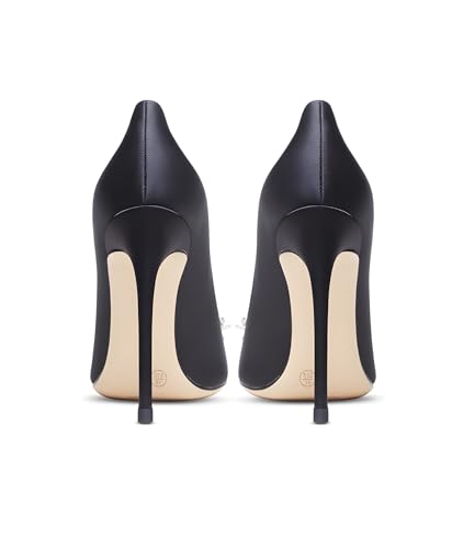 Image of Women's Pointed Toe Shallow Mouth Sexy Square Buckle Rhinestones 10cm Stiletto Heels Slip-on Wedding Party Banquet Big Size Shoes