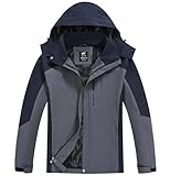 YuKaiChen Mens Windproof Jacket Waterproof Lightweight Mountain Sport Jacket for Men Hooded Windbreaker...