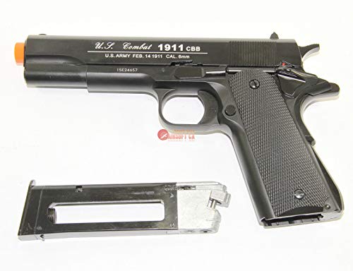 AirSoft CO2 Blowback WG 1911 Pistol Fast Magazine Full Metal