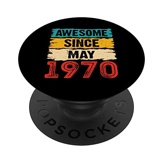 Regalos de 53 años impresionantes desde mayo de 1970 53 cumpleaños PopSockets PopGrip Intercambiable