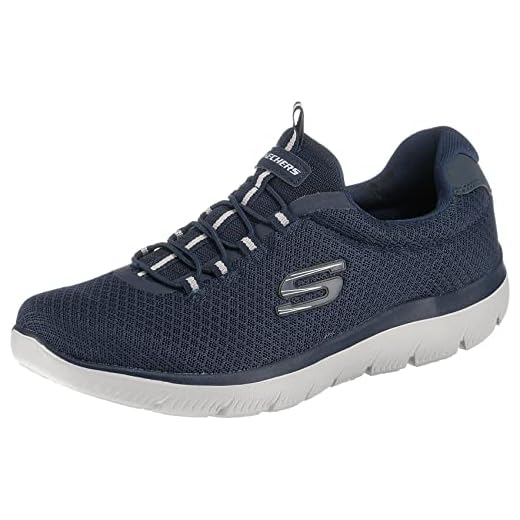 Skechers Summits, Zapatillas de Deporte Hombre, Navy Mesh/Trim, 41 EU