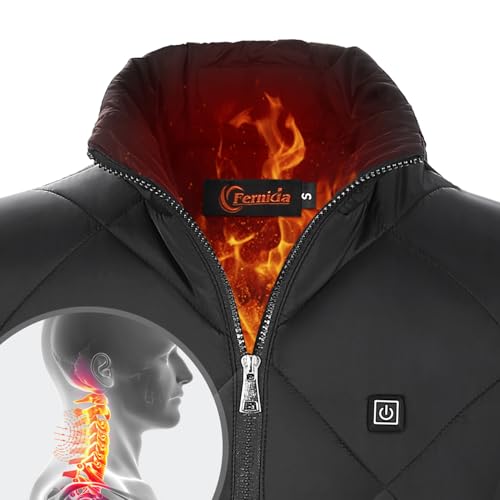 Fernida Heated Vest For Men Winter Warm Outdoor Hiking Usb Charging Electric Heating Vest 8 Heated Zones (Battery Not Included),Xx-Large thumb #6