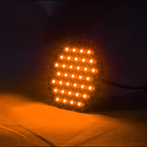 Eagle Lights 3.25 Inch Front Led Turn Signals For Harley Davidson Softail Road King Ultra Classic Road Glide Ultra Limited Electra Glide (Add Clear Lenses) #TOP3