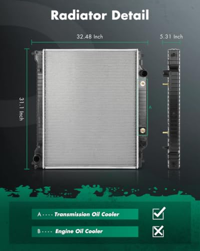 Image of SCITOO Aluminum Radiator for Ford E-150 E-150 Club Wagon