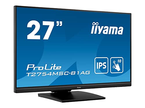 Iiyama T2754msc-B1ag 27 Pcap 10p Táctil, Anti Glare Coating, 1920x1080, Panel Ips, Slim Bezel, Altavoces, Vga, Hdmi, Double Hinge Stand., 300cd M , 1000:1 Contraste Estático Iiyama T2754msc-B1ag 27 Pcap 10p Táctil, Anti Glare Coating, 1920x1080, Panel Ips, Slim Bezel, Altavoces, Vga, Hdmi, Double Hinge Stand., 300cd M , 1000:1 Contraste Estático