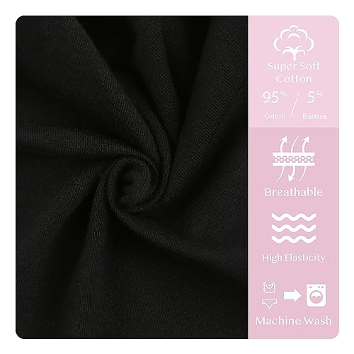 Donella Girls Underwear Set - Soft Cotton Sports Bra and Panties for Kids, 10 Pack, Age: 10-113