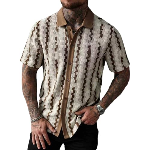 Chemise tartan homme vintage tricot légère pour éviter la chaleur avec style