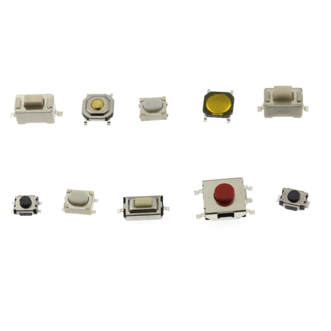 Pasuihcay 250Pcs Car Remote Control Key Switch Repair Small Switch Tactile Push Button Switches Component Package Micro-Switches