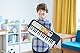 Yamaha PSS-F30 Mini Keyboard, schwarz – Leichtes Keyboard für Kinder mit Mini-Tastatur und wunderschönen Instrumentenklängen – Mit Mini-Kopfhöreranschluss