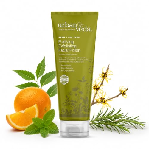 Purifying Face Scrub, Neem and Tea Tree, Exfoliating Polish, 4.2 ...