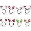 Kerst Hoofdband 8 Stuks Kerst Gewei Sneeuwvlok Kerstboom Hoofdband Hoofddeksels Kerstfeest Cadeaus Voor Kinderen:
