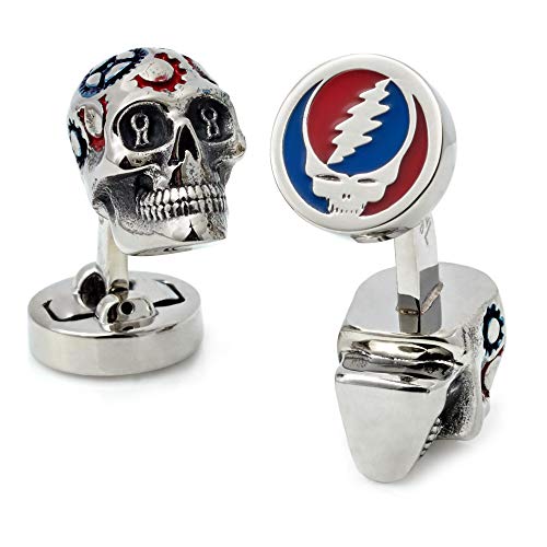 (テトシアン) Tateossian Grateful Dead ペイントギアスカルカフリンク ロジウムメッキシルバー (テトシアン) Tateossian Grateful Dead ペイントギアスカルカフリンク ロジウムメッキシルバー