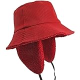 ZffXH Wintermütze für Damen und Mädchen Polar-Fleecefutter Fischerhut mit Ohrenklappen mädchen Frauen