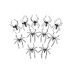 50 stks Spiders Ringen Zwart Plastic Spider Ringen Bulk voor Kinderen Kostuum Accessoires Halloween Spider Party Gunsten…
