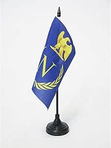 AZ FLAG - Mini Drapeau De Table Canton De Berne 15x15 Cm - Avec Hampe Et Socle - Décoration Suisse Pour Bureau Ou Maison