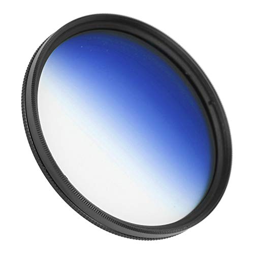 Filtro de Lente Degradado de 67 Mm para Cámaras ////Fuji: Protege la Lente, Mejora el Cielo y los Colores (Azul Degradado)