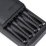 Amazon Basics Battery Charger for Rechargeable AA and AAA NiMh Batteries – UK Plug, 4-Bay, Black - Image 5