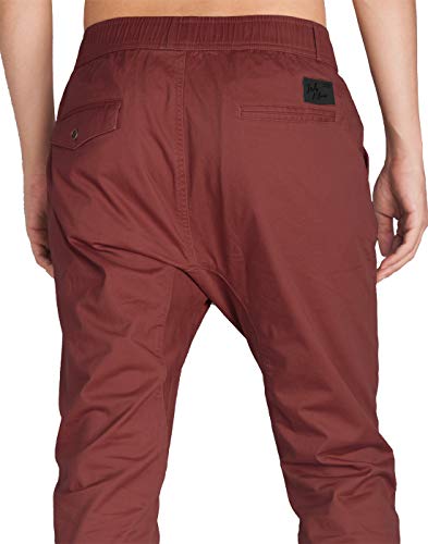 ITALYMORN Joggers Pants Uomo Baggy Casuale Rosso