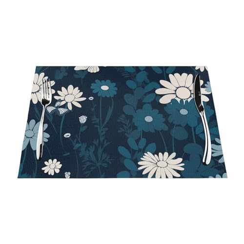 Sets de table lavables en PVC bleu : protégez votre table sans nappe fragile