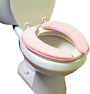 Trenton Gifts Soft Fleece Toilet Seat Cover Warmer | Soft Cushion Bathroom Accessory