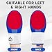 MENOLY Baseball Sliding Mitt for Adult - Adult Sliding Mitts Baseball Softball Sliding Glove Universal Right or Left Hand-Blue Red