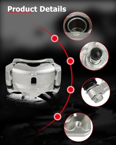 Image of cciyu 19B1832 19B1833 Front Left & Right Brake Calipers With Bracket For Acura For EL 1997-2000,For Honda For Civic 1996-2011,For Honda For Insight 2010-2014