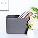 MINTWOOD Design 3-Pack Decorative Woven Storage Baskets for Shelves, Cube Bin Box for Organizing Books, Shoes, Dog Toys, Pantry Closet and Living Room Organizer, Charcoal Gray