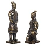 Durabilité : fabriquées en alliage de cuivre robuste, ces figurines chinoises miniatures résistent à la décoloration et à la corrosion, offrant aux amateurs de décoration intérieure des statuettes de soldats miniatures en alliage de cuivre durables pour leur collection, leurs étagères ou leurs bibliothèques