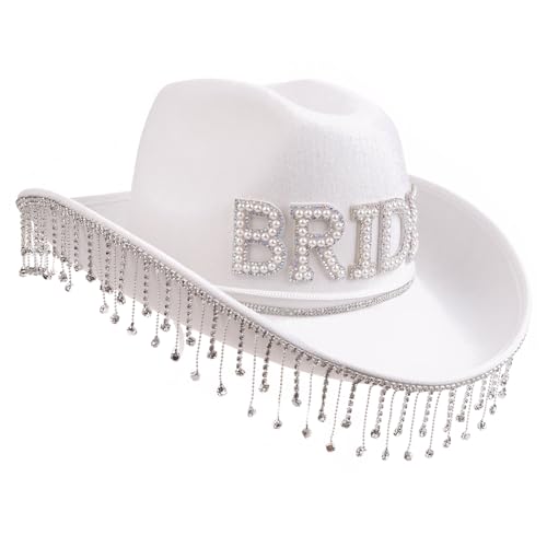 Chapeau de cowboy à paillettes idéal pour enterrement de vie de jeune fille