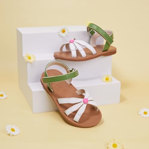 Image of GINFIVE Toddler Girls Sandals Little Girls Kids Summer Shoes Toddler Sandals