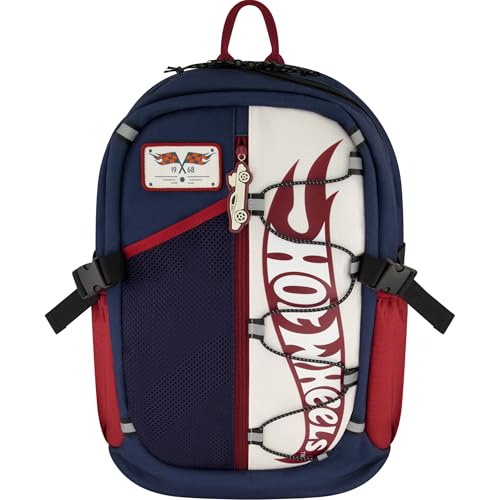 Concept One Hot Wheels 1968 Backpack, Classic Heritage Design for Men and Women, Navy, 12 Inch
