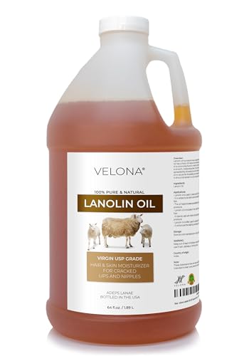 velona Lanolin Oil - 64 fl oz, Cold Pressed, Refined, USP Grade