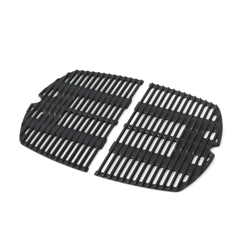 27,3 x 38,8cm Grillrost für Weber Q200, Q220, Q260, Q2000, Q2200, Q2400 Series Gasgrills, Gusseisen Grillrost Ersatzteile Zubehör for Weber 7645, 65811, 2 Stück