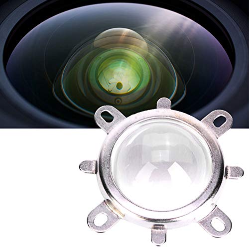 Fixed Bracket HighTemperature Resistant Optical Glass Lens Kits Plastic Electroplating for 20-100W LED Light Light (Lighting Angle 60°)