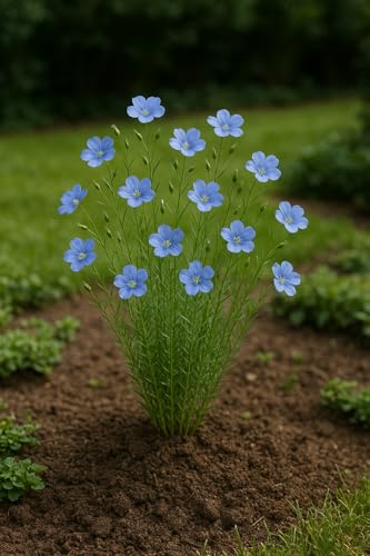 20 grammes de graines Bio à semer - Le Grenier d'Abondance - Engrais Vert Lin Bleu bio - Linum Usitatissimum