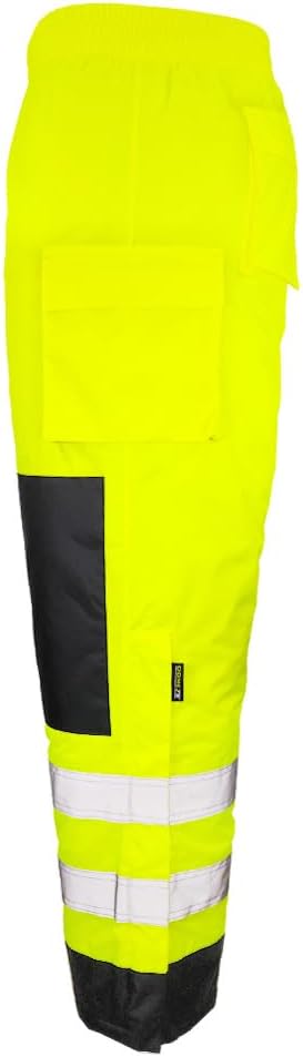 DOME75® Dynamic Series® DBP3752 Class E Hivis Black Bottom Thermal Winter Pant-High Visibility Yellow-LG/XL