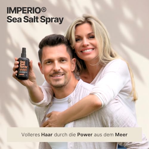 IMPERIO Sea Salt Spray - 250ml Premium Salzwasserspray für vollere Haare & stabile Textur - Perfekte Beach...